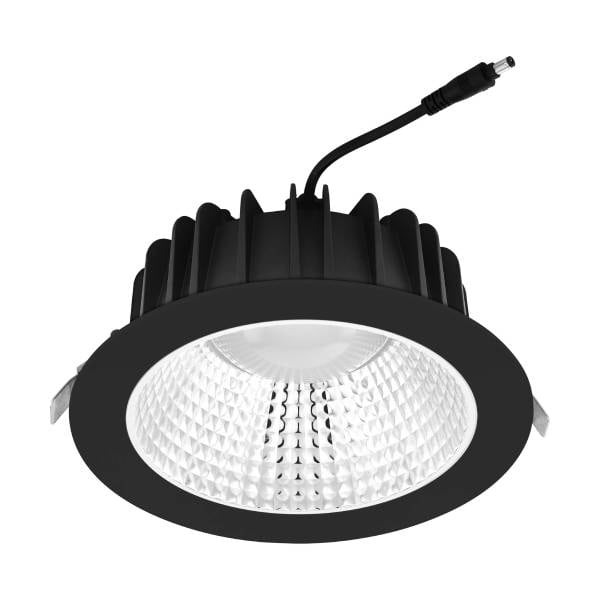 EGLO - LED-EINBAUL.Ø228 SCHWARZ/ALU 'ERZENI'