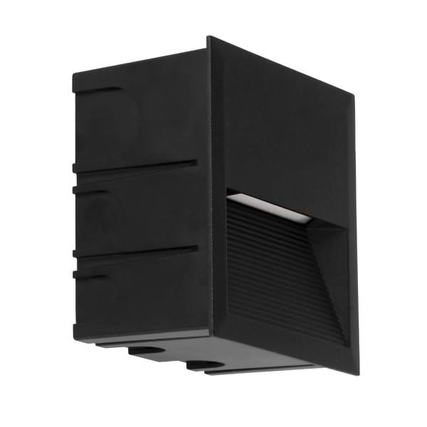 EGLO - LED-WANDEINBAUL.136X136 SCHWARZ 'ZIMBA'