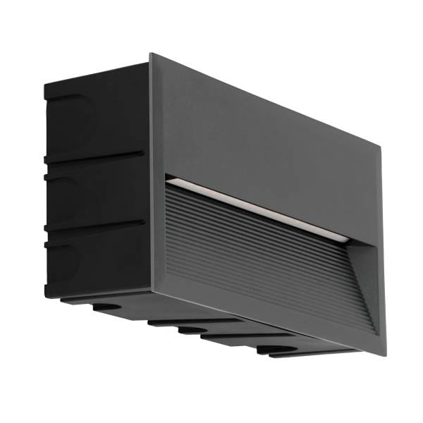 EGLO - LED-WANDEINBAUL.271X135 ANTHRAZIT 'ZIMBA