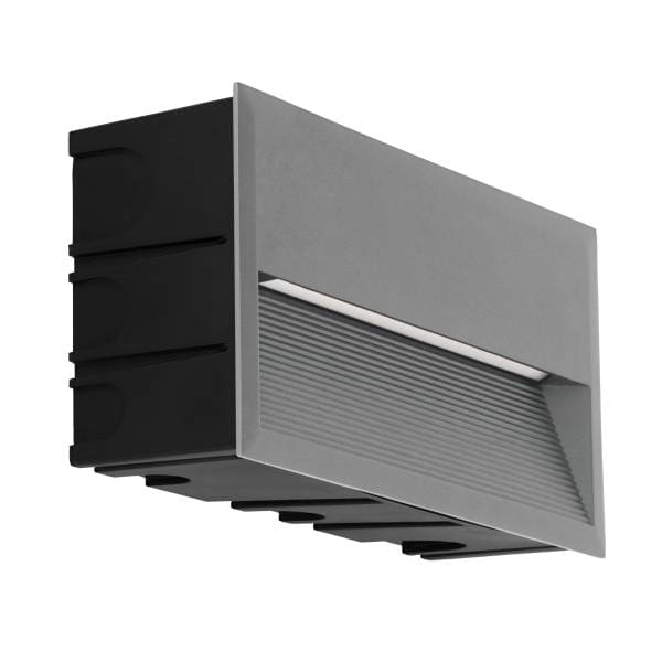 EGLO - LED-WANDEINBAUL.271X135 GRAU 'ZIMBA'