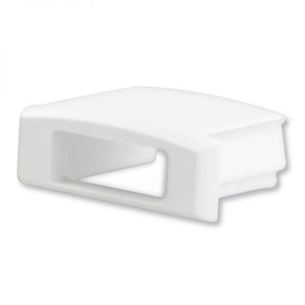 LINEAR TEC - Endkappe EC2W ws für SURF12 FLAT mit Kabeldurchführung 1 STK