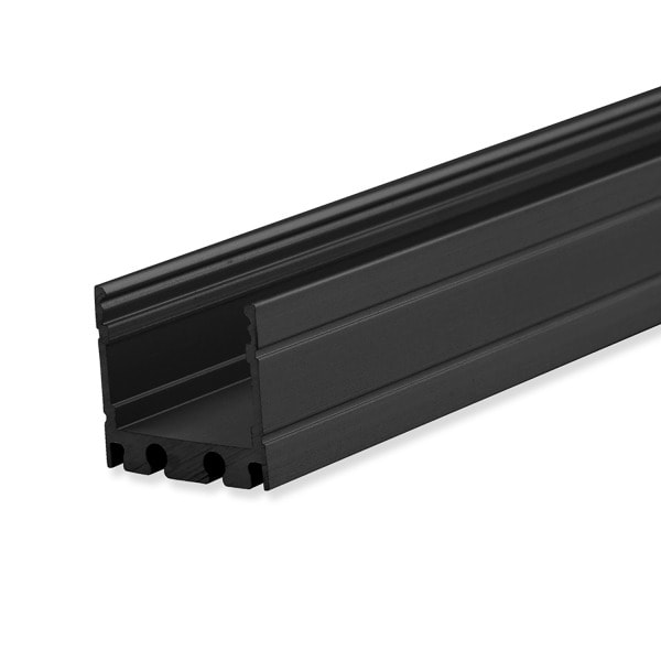 LINEAR TEC - LED Aufbauprofil SURF16 Aluminium schwarz eloxiert, 200cm