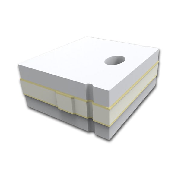 LINEAR TEC - Endkappe EC 57 Silikon für Profil SURF16 , 1STK, mit Kabeld.