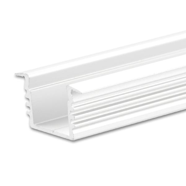 LINEAR TEC - LED Einbauprofil DIVE12 Aluminium weiß RAL 9010, 200cm