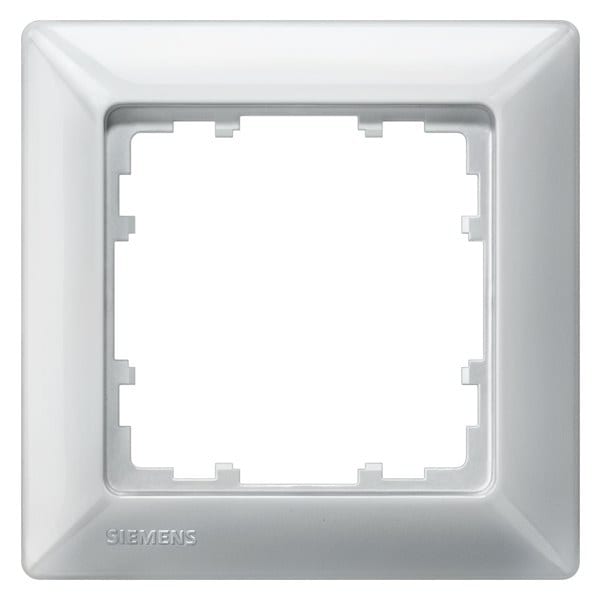 SIEMENS - DELTA line aluminiummetallic Rahmen 1-fach