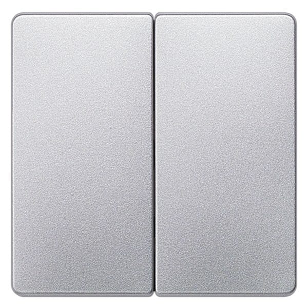 SIEMENS - DELTA i-system Wippe 2-fach neutral für Serienschalter, aluminiummetallic