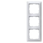 SIEMENS - DELTA line aluminiummetallic Rahmen 3-fach