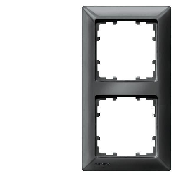 SIEMENS - DELTA line carbonmetallic Rahmen 2-fach