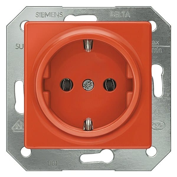 SIEMENS - DELTA i-system SCHUKO-Steckdose, orange (ZSV)