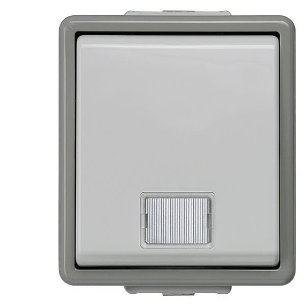 SIEMENS - DELTA fläche IP44 AP Kontrollschalter für Aussch. mit Fenster und LED-Einsatz