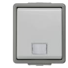 SIEMENS - DELTA fläche IP44 AP Kontrollschalter für Aussch. mit Fenster und LED-Einsatz