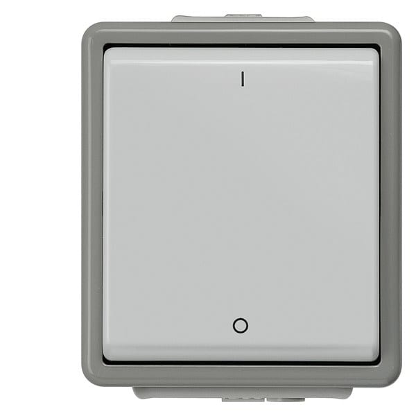 SIEMENS - DELTA fläche IP44 AP Ausschalter mit I/O Symbolen, 2-polig