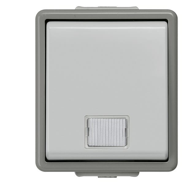 SIEMENS - DELTA fläche IP44 AP Kontrollschalter für Wechselschaltung m. Fenster und LED...
