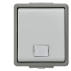 SIEMENS - DELTA fläche IP44 AP Kontrollschalter für Wechselschaltung m. Fenster und LED...