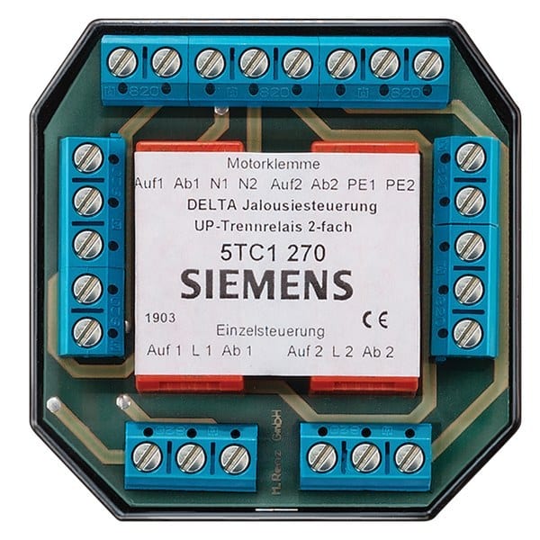 SIEMENS - DELTA Jalousiesterung UP-Trennrelais 2-fach mit Einzelsteuerung