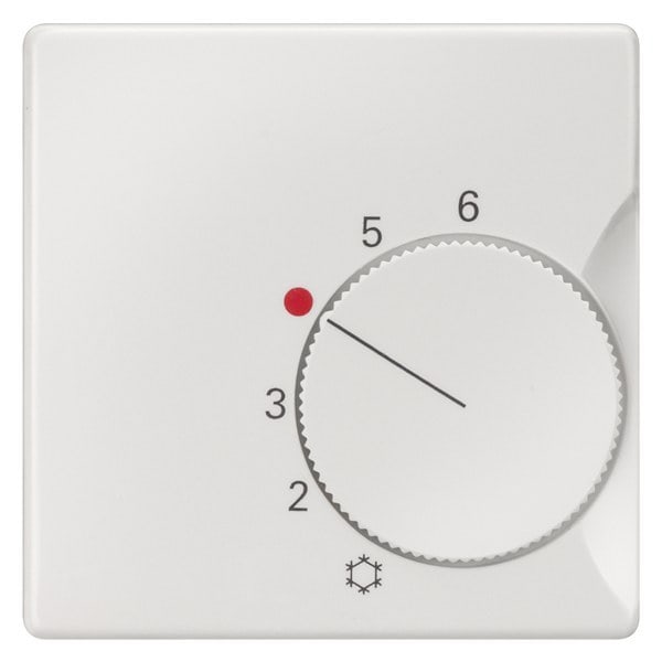 SIEMENS - DELTA i-system Abdeckplatte Raumtemperaturregler, Öffner/Wechsler, titanweiß