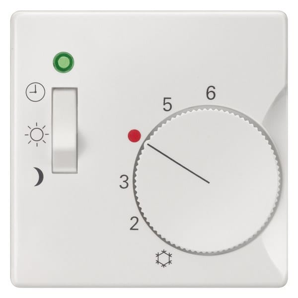 SIEMENS - DELTA i-system Abdeckplatte Raumtemperaturregler, 3-Stellungsschalter, titanweiß