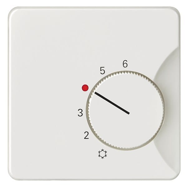 SIEMENS - DELTA style Abdeckplatte Raumtemperaturregler, Öffner/Wechsler, titanweiß