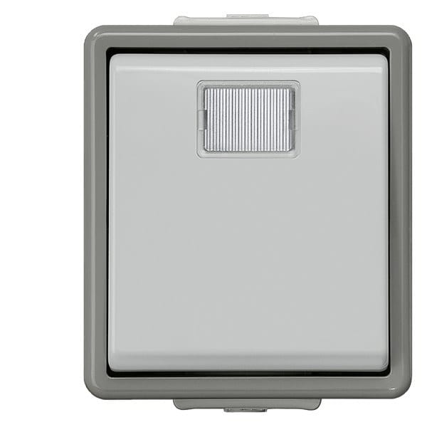 SIEMENS - DELTA fläche IP44 AP Taster mit getrennter Rückmeldung, Fenster und LED-Einsatz
