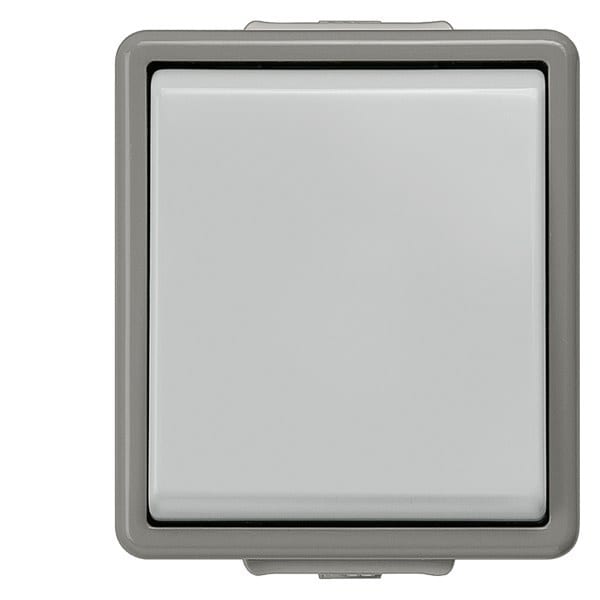 SIEMENS - DELTA fläche IP44 AP Taster, 1 Wechsler