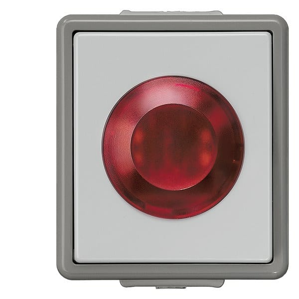 SIEMENS - DELTA fläche IP44 AP Lichtsignal mit 250V Glimmlampe