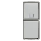 SIEMENS - DELTA fläche IP44 AP Kombi aus Taster und SCHUKO-Steckdose mit erh. Berührung...