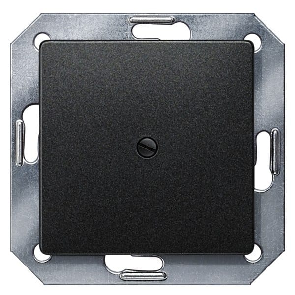 SIEMENS - DELTA i-system Blind-Abdeckplatte, carbonmetallic