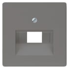 SIEMENS - DELTA i-system Abdeckplatte UAE-Anschlussdose, für 1 u. 2-fach, carbonmetallic