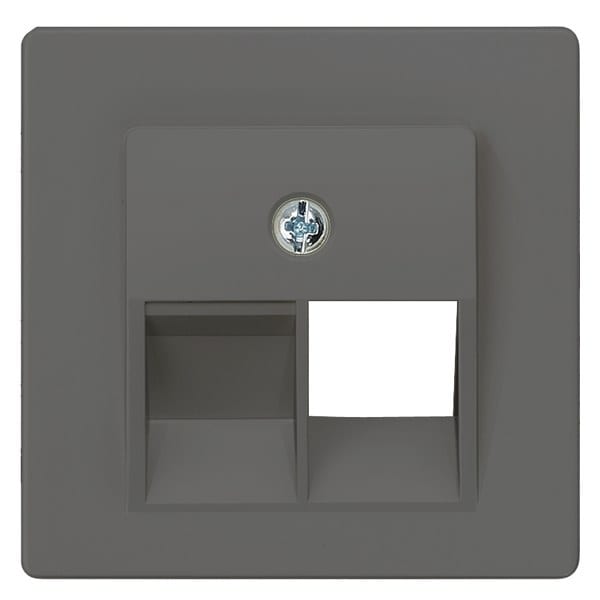 SIEMENS - DELTA i-system Abdeckplatte UAE-Anschlussdose Cat.3, 1-fach, carbonmetallic
