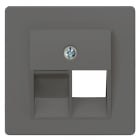 SIEMENS - DELTA i-system Abdeckplatte UAE-Anschlussdose Cat.3, 1-fach, carbonmetallic