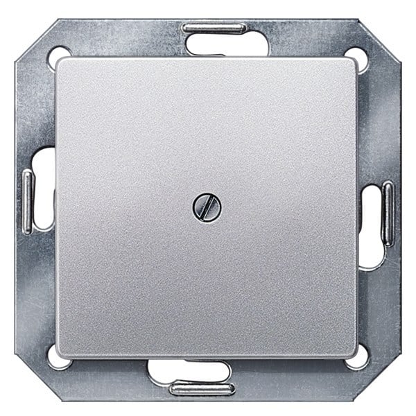 SIEMENS - DELTA i-system Blind-Abdeckplatte, aluminiummetallic