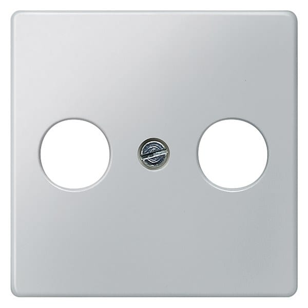 SIEMENS - DELTA i-system Abdeckplatte für TV/RF/SAT 2-Loch, aluminiummetallic