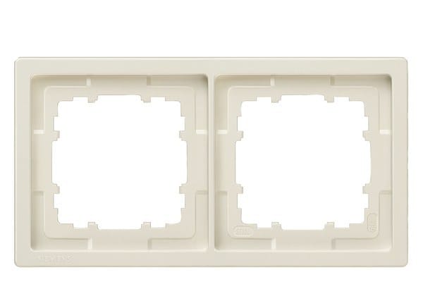 SIEMENS - DELTA style titanweiß Rahmen 2-fach
