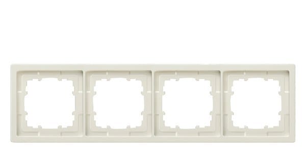 SIEMENS - DELTA style platinmetallic Rahmen 4-fach