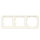 SIEMENS - DELTA profil silber Rahmen 3-fach, mit großem Ausschnitt, 222x80 mm