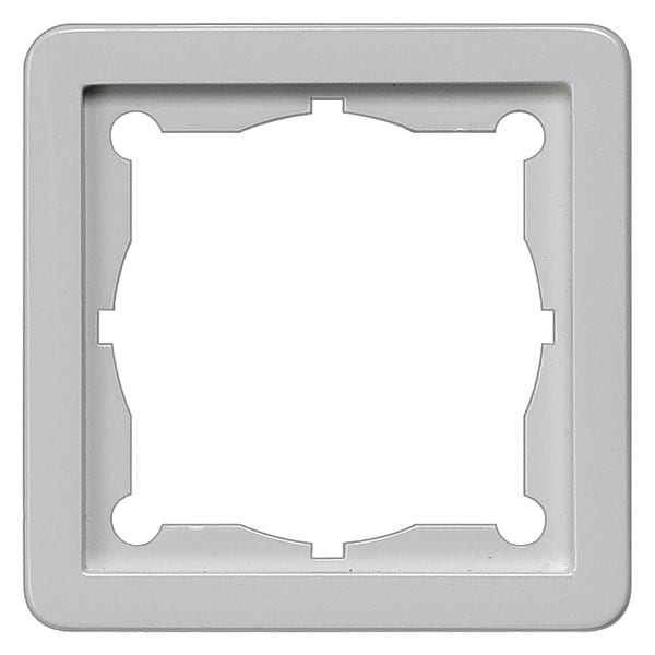 SIEMENS - DELTA profil silber Zwischenrahmen für 65x65 mm mit Zentralplatte 51x51 mm