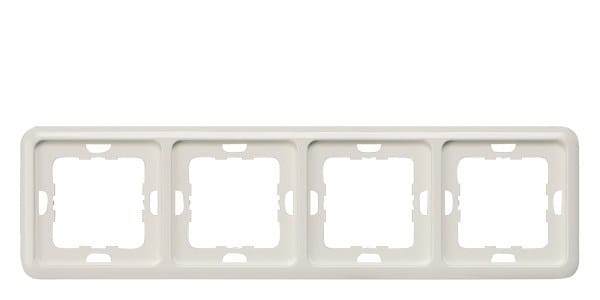 SIEMENS - DELTA profil titanweiß Rahmen 4-fach, 293x80 mm