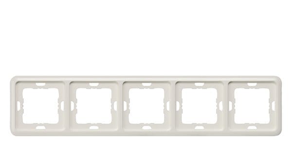 SIEMENS - DELTA profil silber Rahmen 5-fach, 364x80 mm
