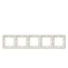 SIEMENS - DELTA profil silber Rahmen 5-fach, 364x80 mm