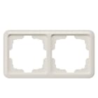 SIEMENS - DELTA profil titanweiß Rahmen 2-fach, mit großem Ausschnitt, 151x80 mm