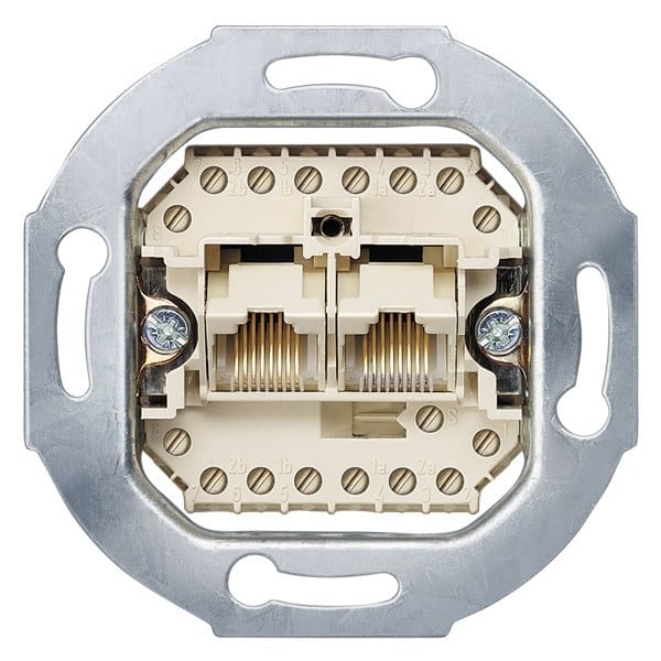 SIEMENS - DELTA UAE Anschlussdose ungeschirmt, 2x 8-polig, RJ11/12 u. RJ45, Kat. 3-8/8