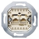 SIEMENS - DELTA UAE Anschlussdose ungeschirmt, 2x 8-polig, RJ11/12 u. RJ45, Kat. 3-8/8