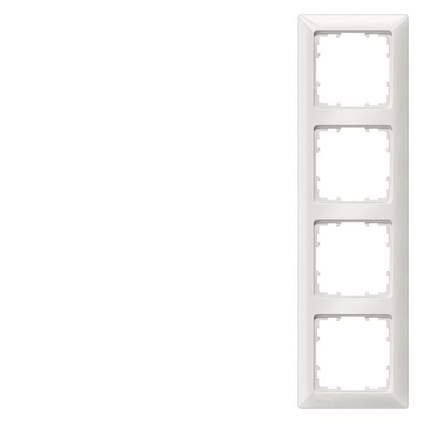 SIEMENS - DELTA line aluminiummetallic Rahmen 4-fach