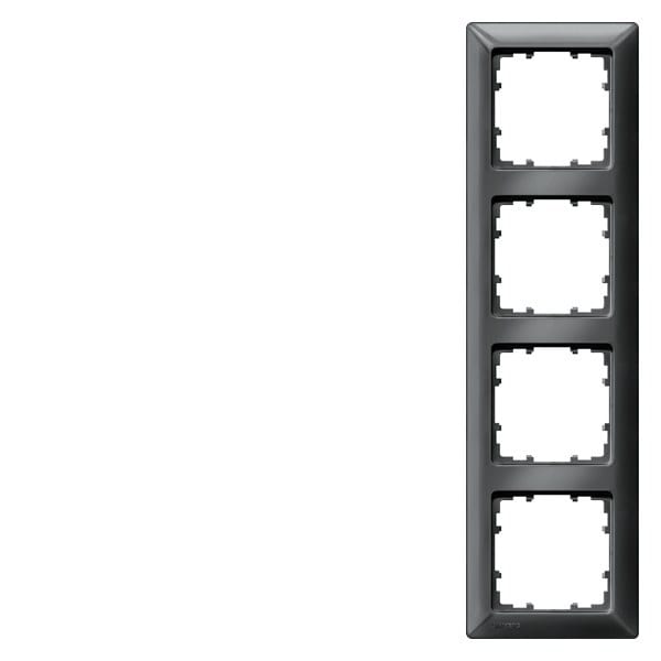 SIEMENS - DELTA line carbonmetallic Rahmen 4-fach