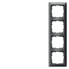 SIEMENS - DELTA line carbonmetallic Rahmen 4-fach