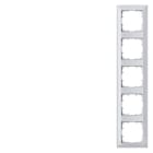 SIEMENS - DELTA line aluminiummetallic Rahmen 5-fach