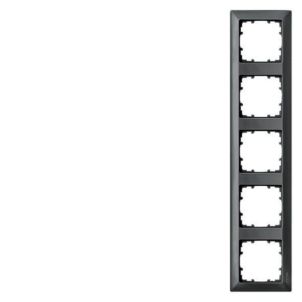 SIEMENS - DELTA line carbonmetallic Rahmen 5-fach