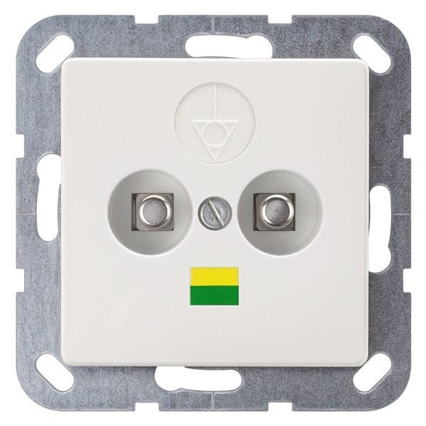 SIEMENS - DELTA i-system Doppel-Potentialausgleichsdose, titanweiß