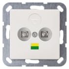 SIEMENS - DELTA i-system Doppel-Potentialausgleichsdose, titanweiß