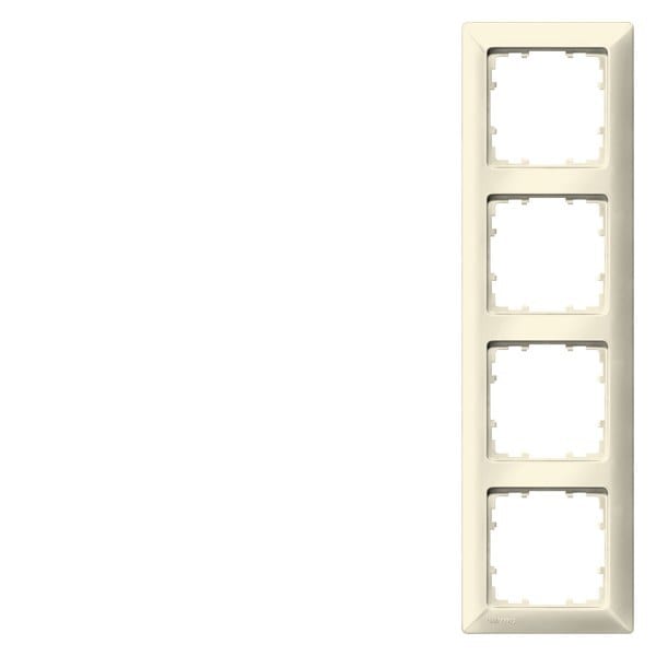 SIEMENS - DELTA line elektroweiß Rahmen 4-fach